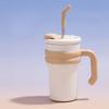 500ML Insulated Cup Cold and Hot Coffee Tumbler with Handle Lid Straw  316 Stainless Steel Water Bottle Vacuum Thermos Cup