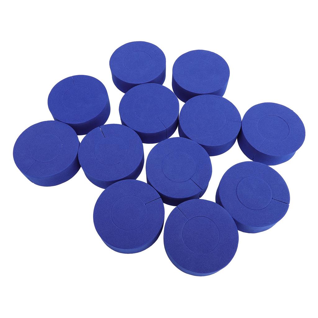 12pcs Blue C Shape Hair Curlers Sponge Hair Rollers Heatless Hairdressing Styling Tools for Daily