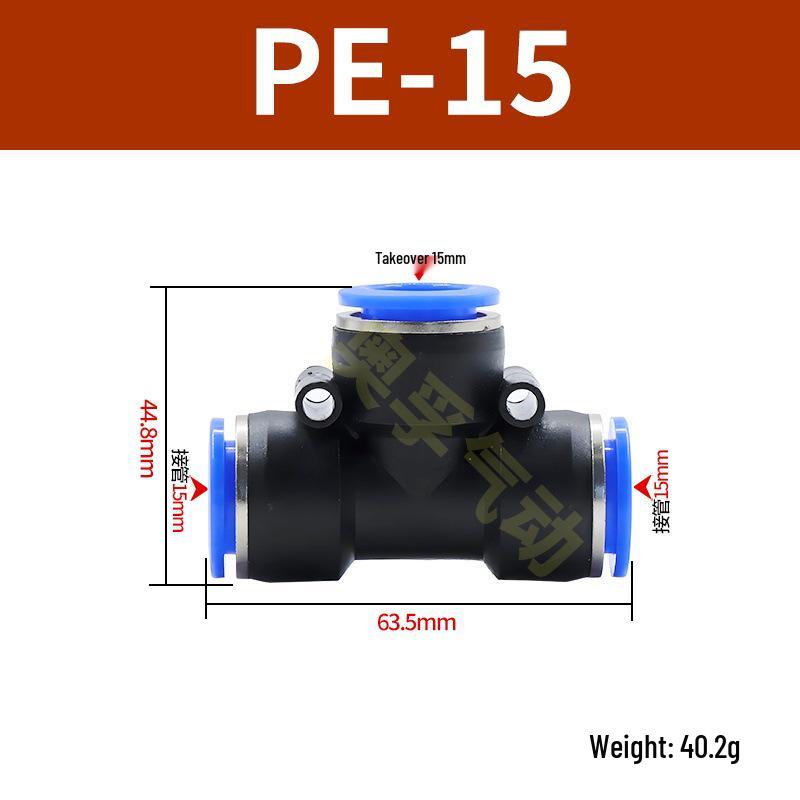 Pneumatická T-redukce rychlospojka pro PE trubky (4-14 mm)
