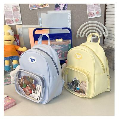 New Nylon Harajuku Backpack PVC Pocket Japanese Style Doll Bag Transparent Kawaii Itabag