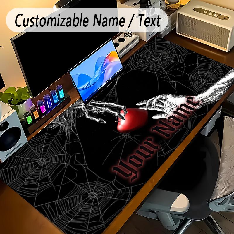 Large Mouse PadDeath Note Custom Name Text Personalized Desk Mat Non Slip Gaming Pad
