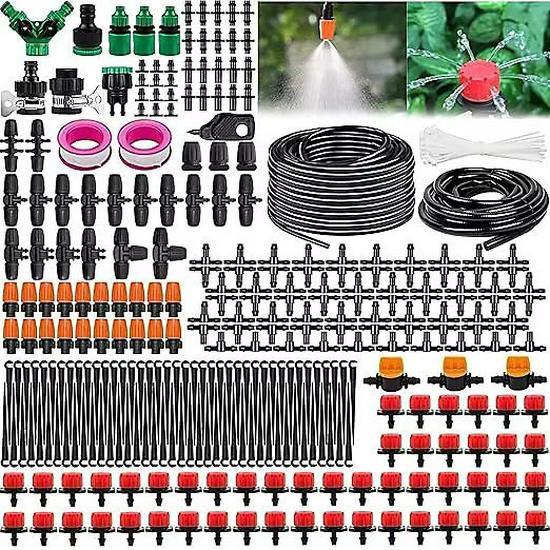 Adjustable Garden Sprinkler & Drip Irrigation System