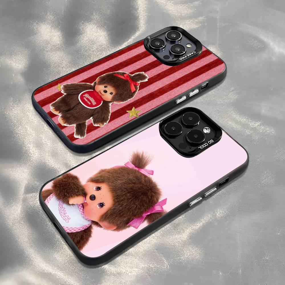 C-Cute M-monchhichis-s Phone Case For iPhone 17,16,15,14,13,12,11 Plus,Pro Max,XS,Colorful Silver Phone Case Funda Cover