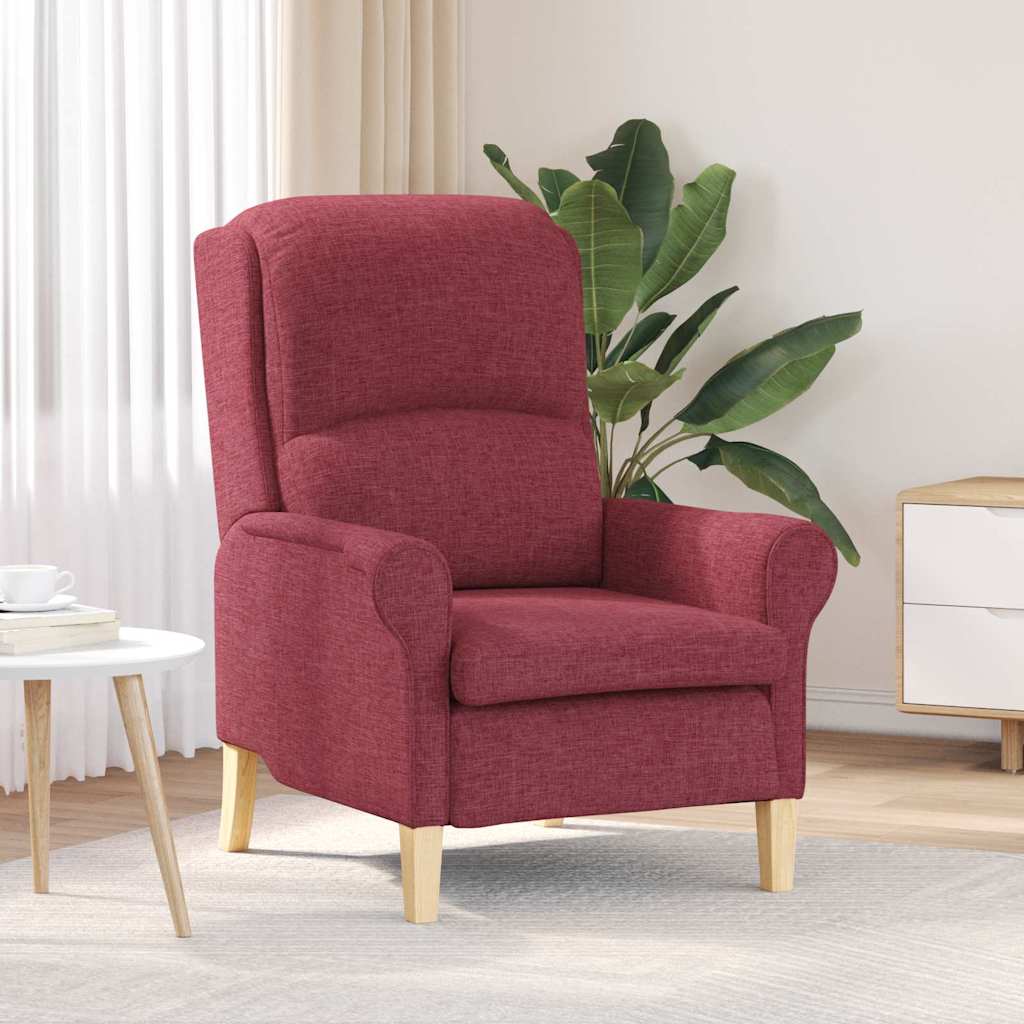 Armchair Burgundy Fabric