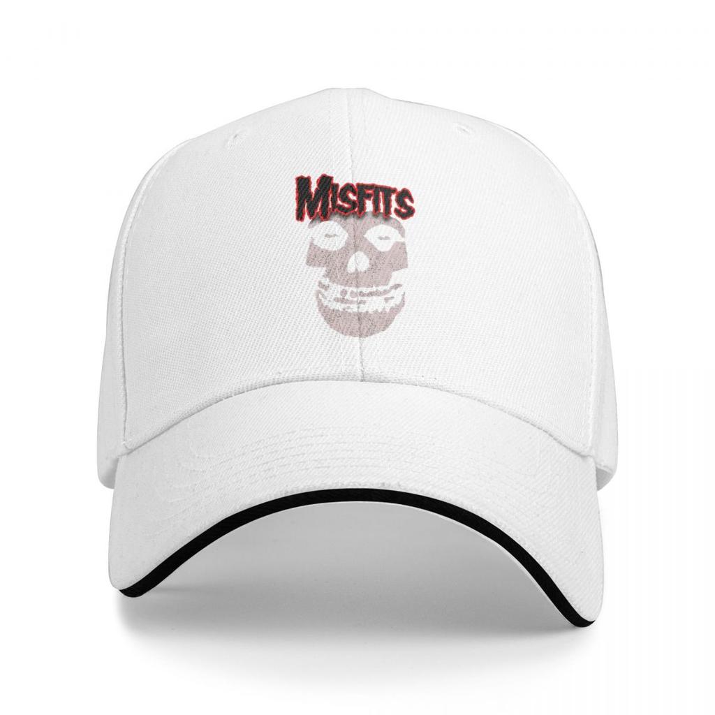 Misfits Rockband Totenkopf Horror Baseballkappen Snapback Baseballmützen Atmungsaktiv Lässig Kappe Outdoor für Männer und Frauen