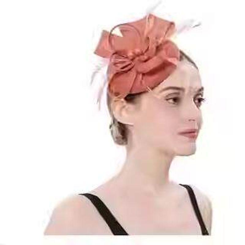 Horse Racing Federation Hepburn European and American Court Lady Retro Hat Headpiece Women's Dress Cheongsam Accessories Photo Hair Accessory Spring