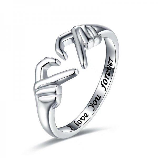 Punk Geometric Irregular Liquid Lava Waterdrop Shaped Open Rings For Women Vintage Silver Color Metal Rings Personality Jewelry
