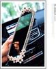 Luxury Car Rearview Mirror, Interior Rearview Mirror, Easy to Dress Up, Stylish Interior Mirror, Makes a Great Gift (Daisy)