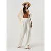 Jiuzi Anna Kou Temperament Old Money Wind Pleated Straight Leg Pants