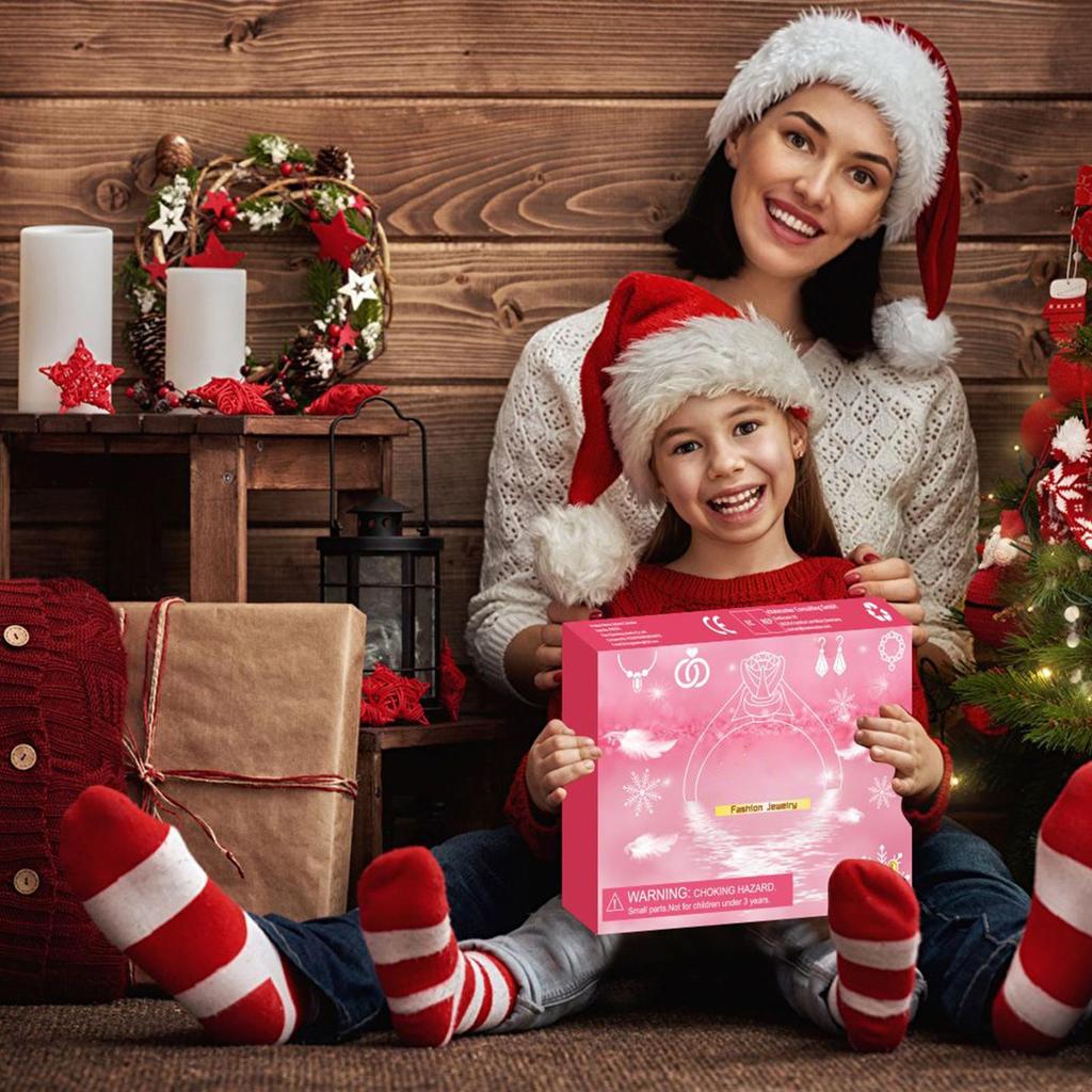 Jewelry Countdown Calendar Winter Holiday Charm Jewelry Charm Christmas Countdown Calendar For Teens Family Friends Girls