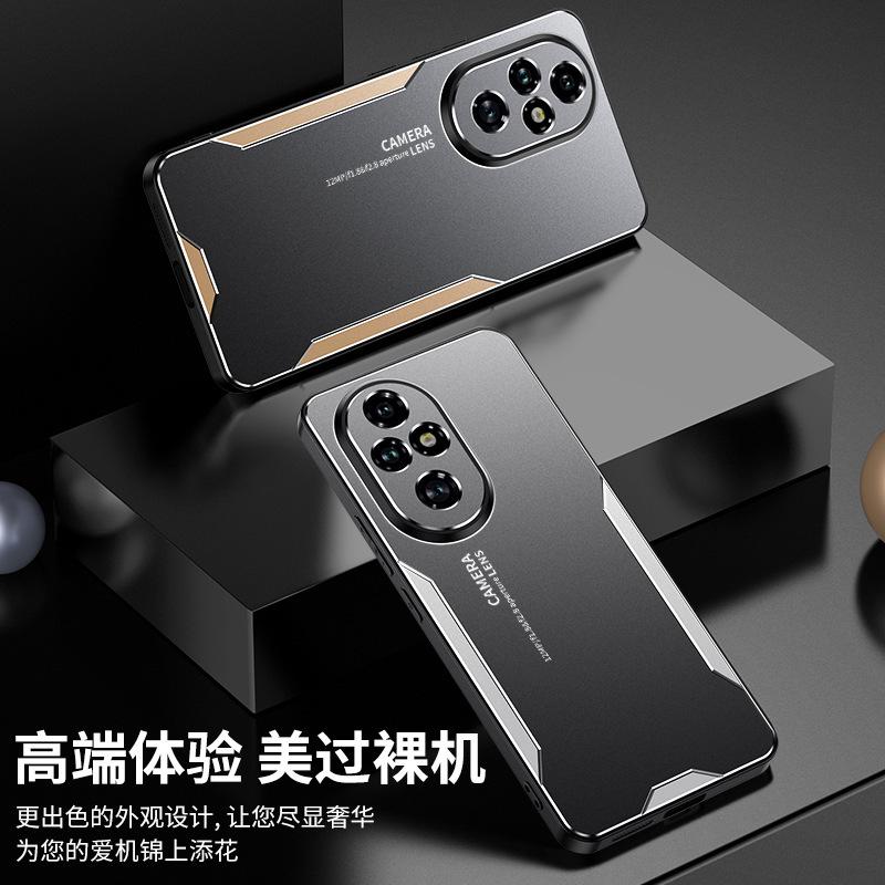 Applicable to Honor 200 mobile phone case, new 90pro anti-drop Honor magic6 simple 100 metal Honor X50i