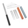 Guitar Tools Metal Hex File Silver Spacers 2 Holes Triangular Rule Grinding Stone Luthier Tool Repair Kit