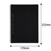 KOKUYO Soft Ring 70 Notebook, Business, Sheets, Semi-B5, Grid, Black, SU-SV407S5-D