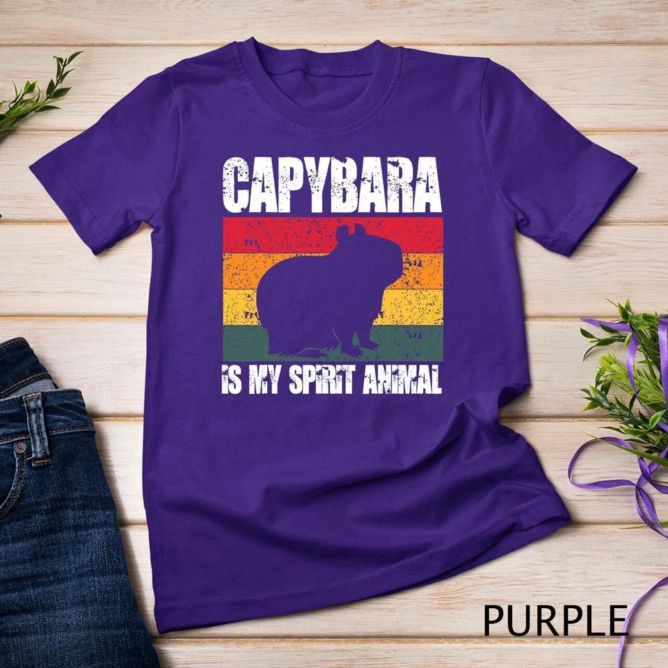 Capybara Is My Spirit Animal Shirt Capybara Pet Animal Gifts Unisex T-shirt 6 4XL