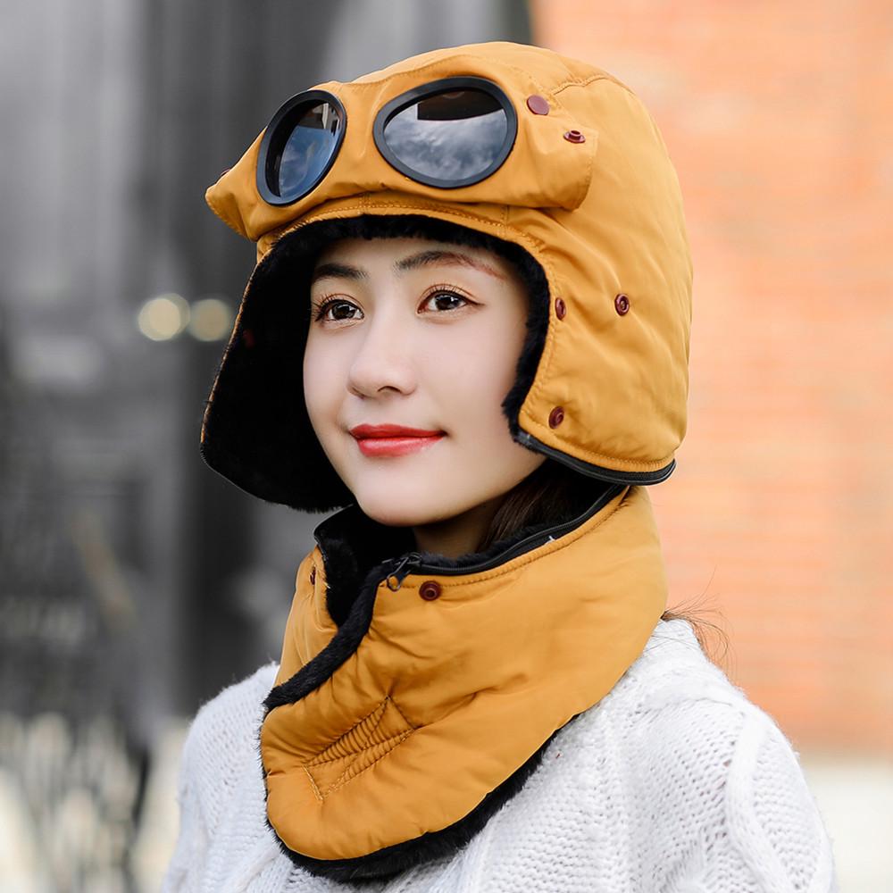 Unisex Fashion Thicken Warm Hat Windproof Winter Hats For Men Women Keep Warm Cap