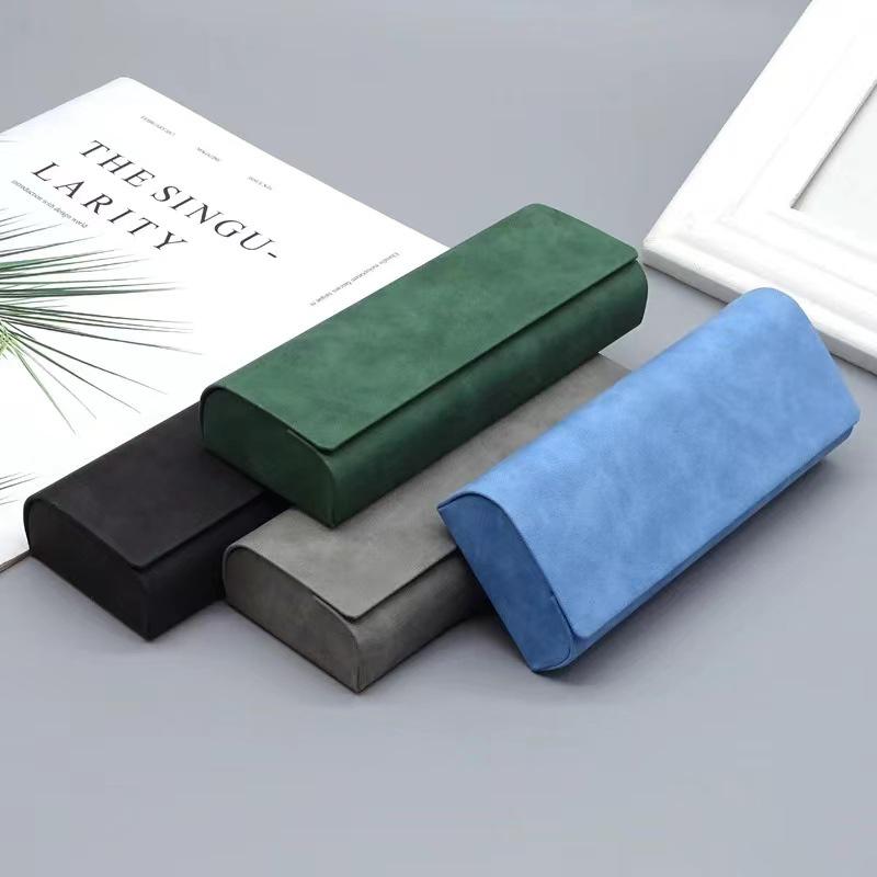 Hard-Shell Spectacle Case Men Women Glasses Case Pu Leather Portable Anti-Extrusion Sunglasses Storage Box Eyewear Pouch