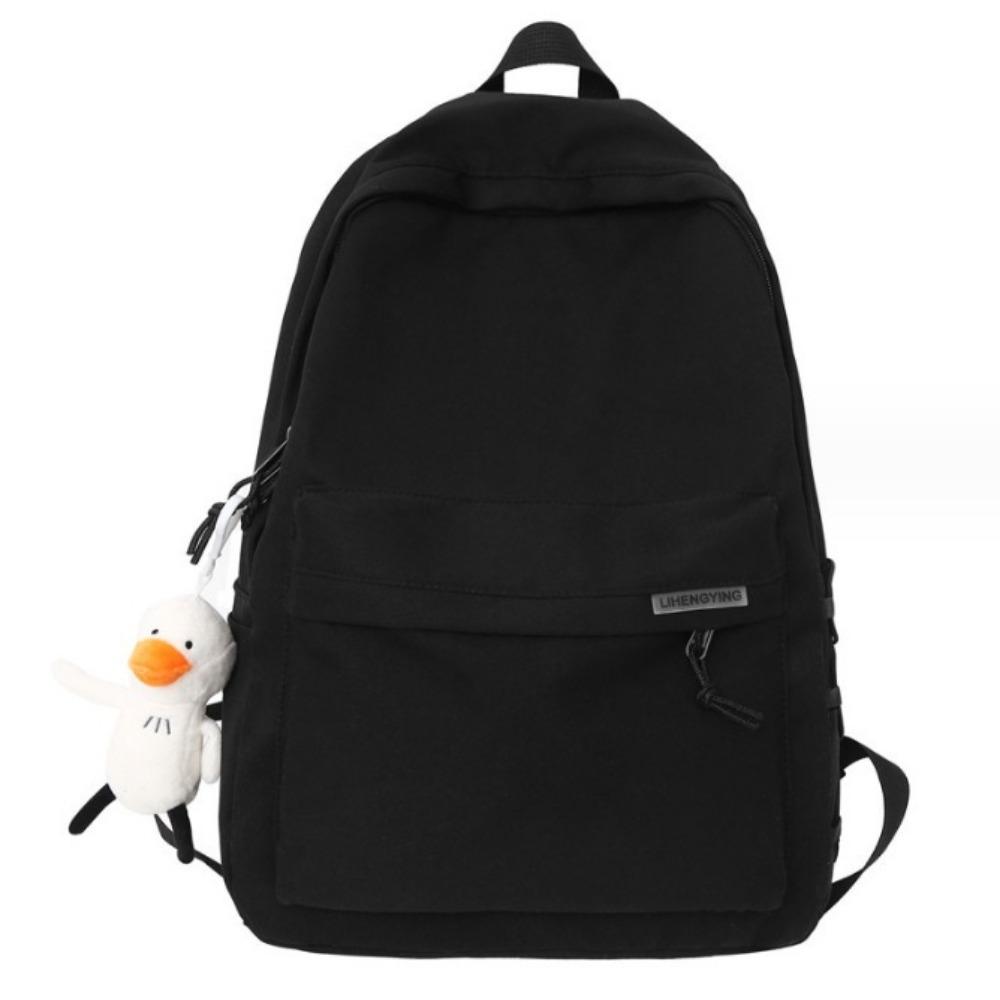 

Casual Look Backpack Japanese Style Teenage Nylon Book Bag Junior High Students чёрный