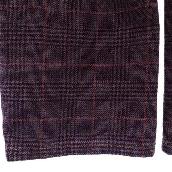 PT05 Glen Check Cropped Pants W28 Pink Button Fly Men's Used