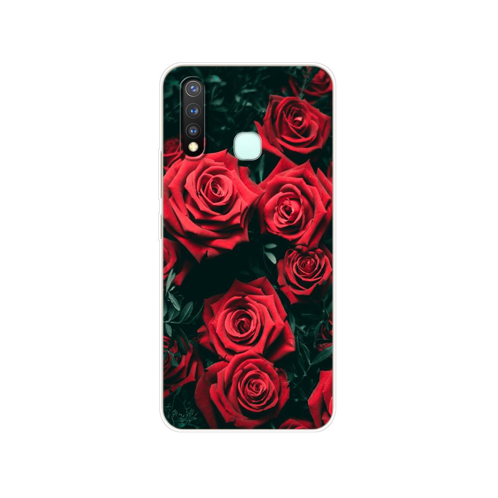 Dla Vivo Y19 Case 6.53 ''miękki TPU silikonowy pokrowiec dla Vivo Y19 Y 19 VivoY19 Case tylna obudowa telefonu zderzak ochronny Shell Bag Coque