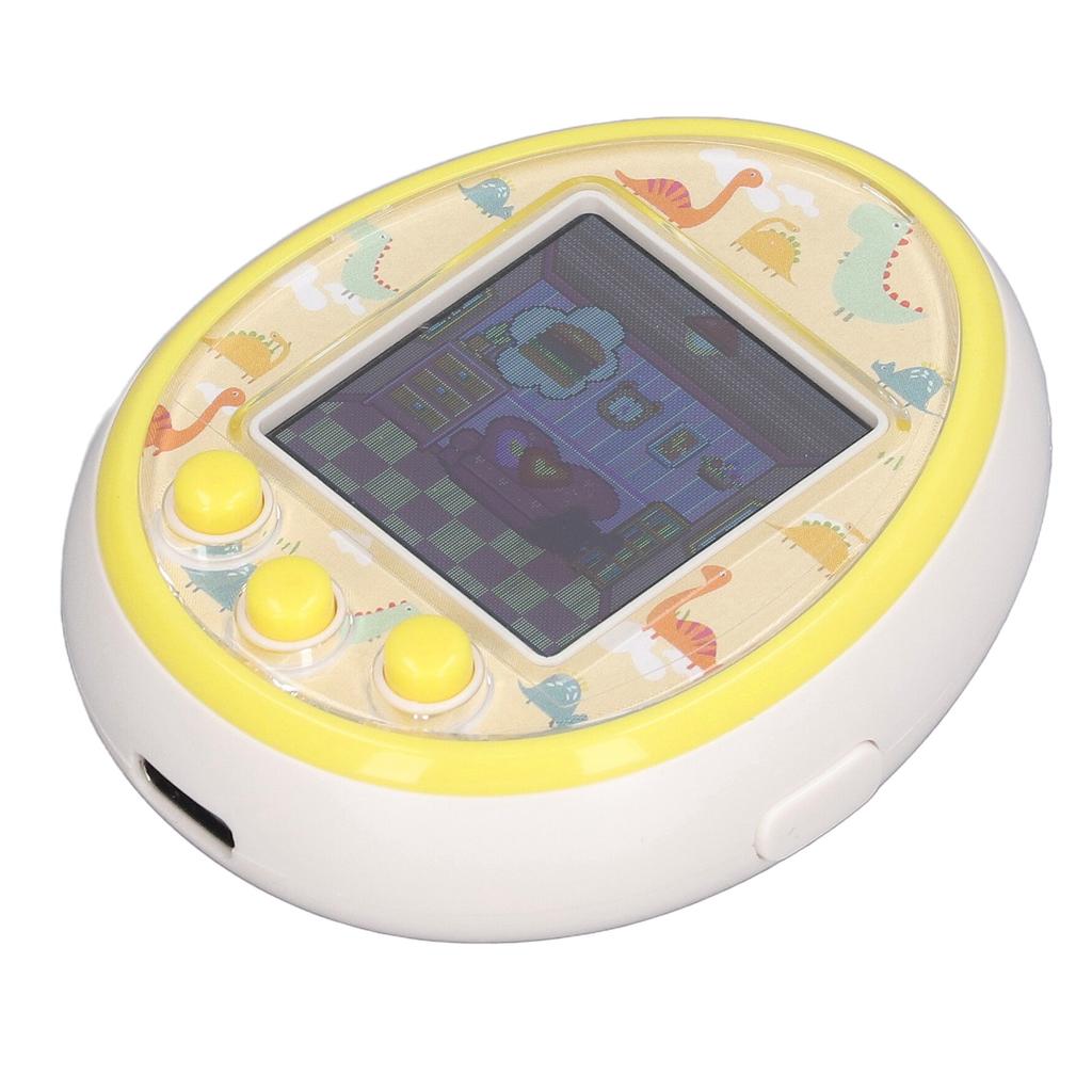 Digital Reality Pet Puzzle Handheld Type C Charging Colorful Display Game Digital Pet White