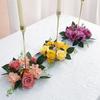 European Simulation Rose Wreath 20Cm Candlestick Wreath Christmas Decoration Window Props Table Wedding Arrangement Fake Flower