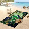 Asciugamano da Spiaggia con Stampa Calcio Brasiliano Asciugatura Rapida Super Assorbente Morbido Asciugamano da Bagno per Nuoto Spiaggia Viaggio Souvenir Regalo