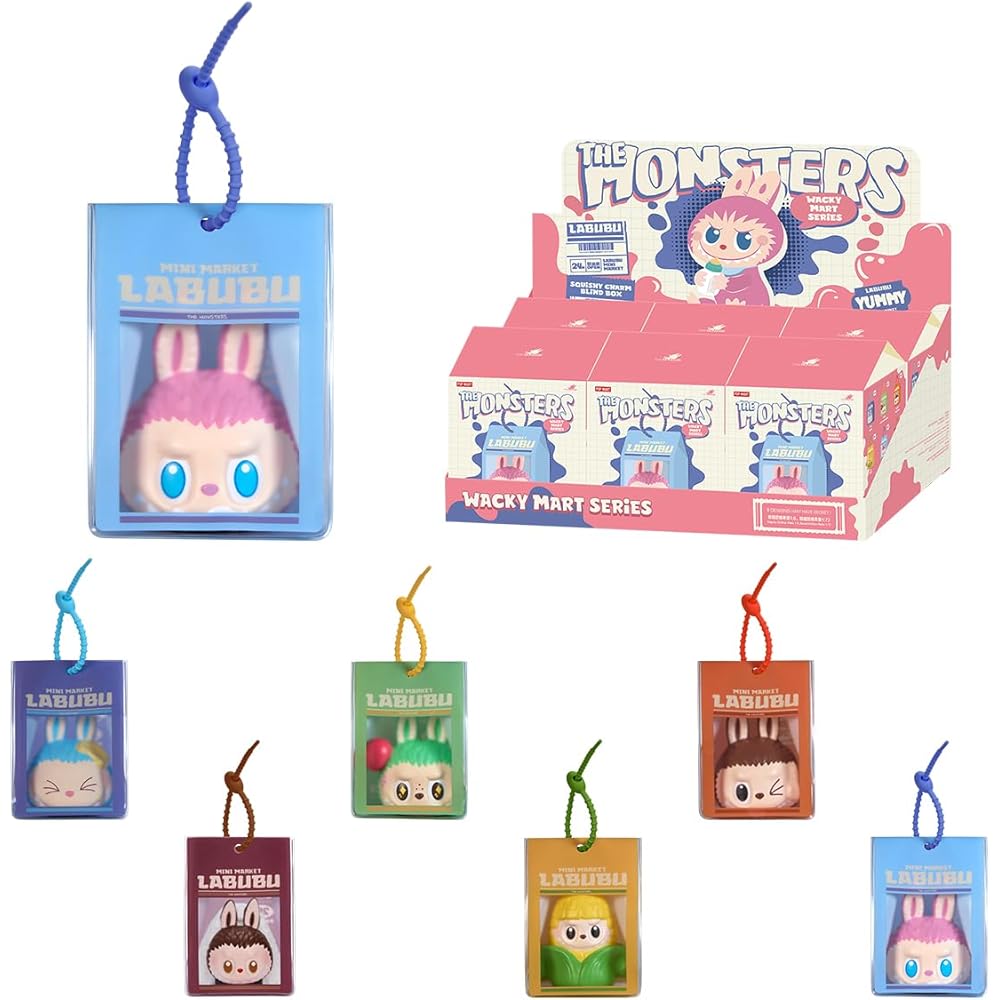

Pop Mart The Monsters Wacky Mart Series Puni Puni Charm 1 Piece PVC Figure Blind Box Toy