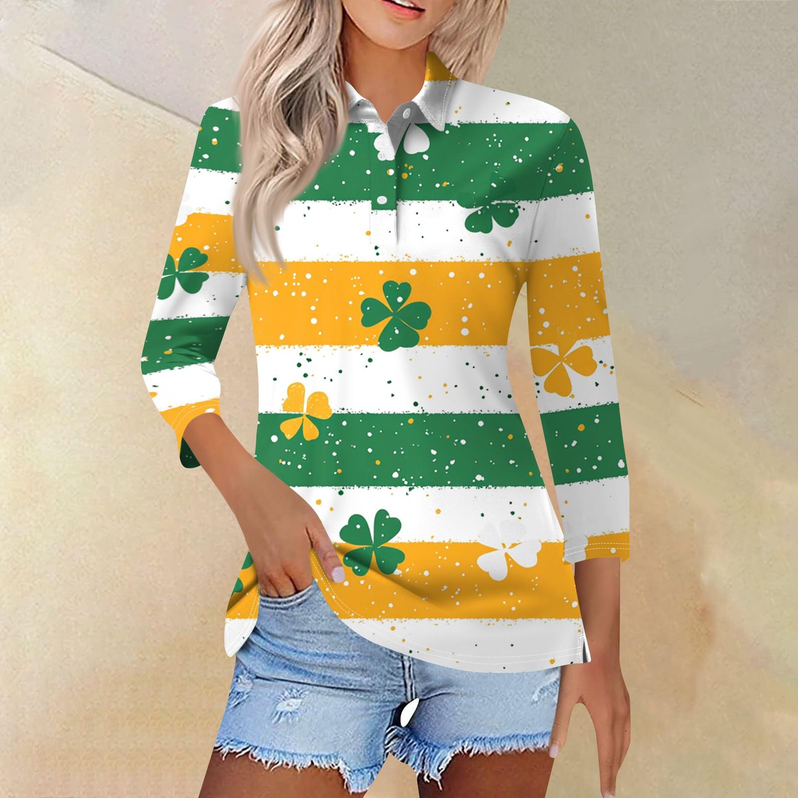 

Женская модная повседневная рубашка с отворотом и рукавом 3/4, женские топы на пуговицах XL оранжевый