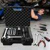 1pc Plastic Multi-Functional Portable Car Repair Tools Box with Pre-cut Sponge, Non-Waterproof Hardware Shell Tool Carrying Case