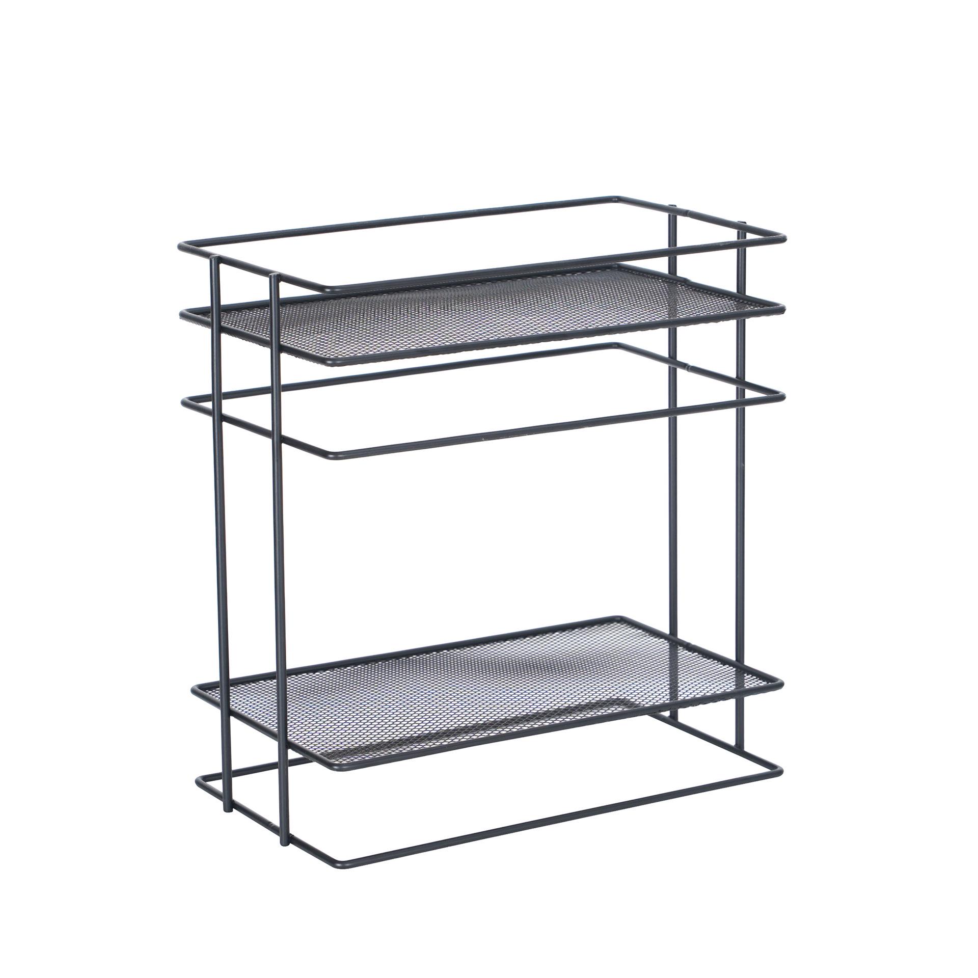 Punch-Free Multifunctional Kitchen Storage Rack & Organizer Cabinet чёрный