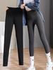 Women's Seamless Slim Fit Fleece Trousers - Spring/Autumn plus Velvet Warm Base Layer Pants