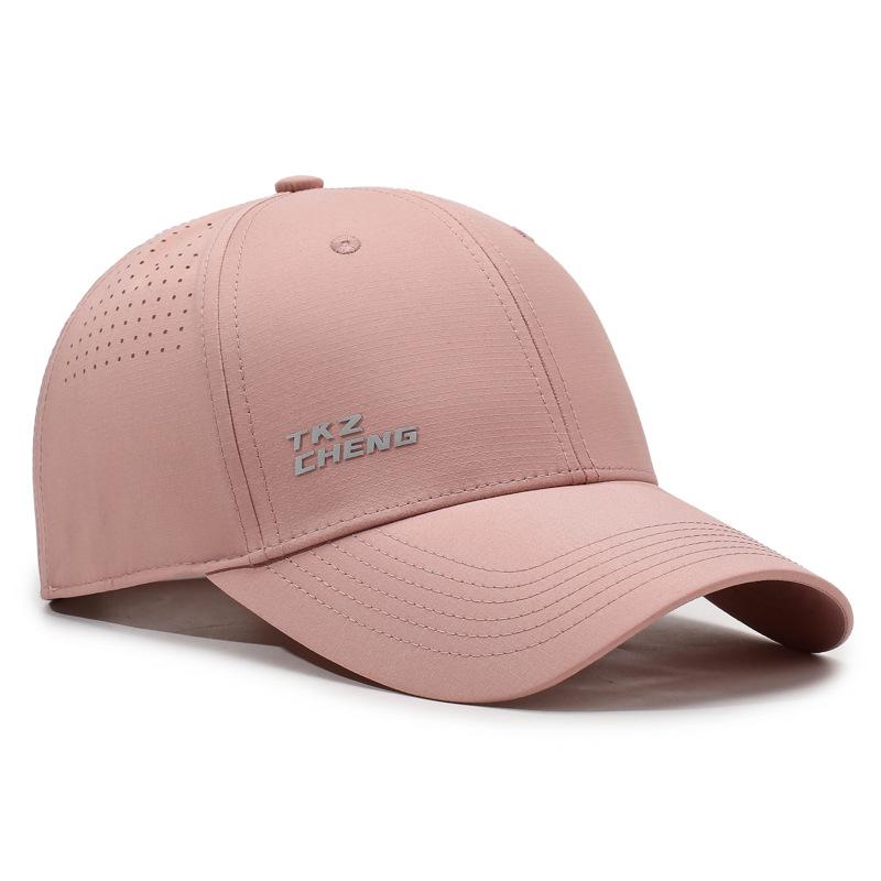 

Быстросохнущая дышащая сетчатая бейсболка Мужская летняя солнцезащитная кепка Женская тонкая спортивная кепка с сеткой для бега светло-розовый