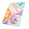 100 Sheets Heat Transfer Paper White Front Pink Back Smoothing Feeding Dye Sublimation Paper for DIY Handicraft