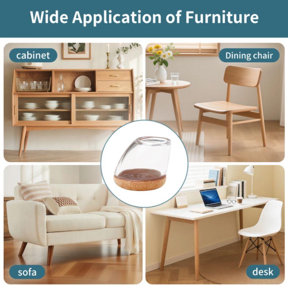 Silicone Material Silicone Chair Leg Protectors Non-Slip Floor Protectors  Furniture Protection