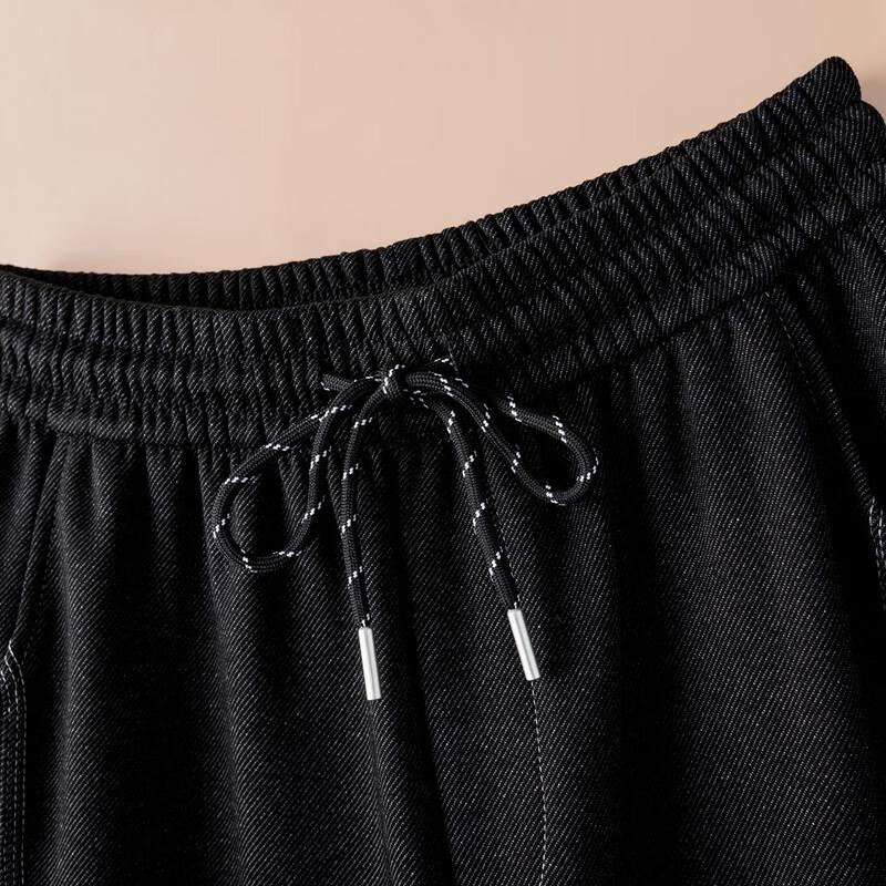 Women's High Waist Color-block Wide-leg Drawstring Casual Pants