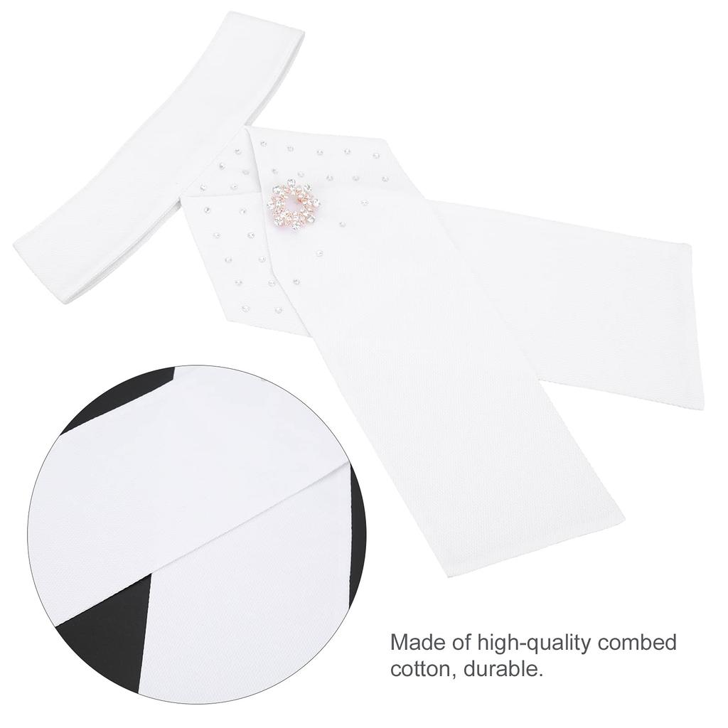 Adult Cotton Stock Tie, Durable Riding Stock Tie, Beautiful Free Size Combed Cotton Professional for Riding Accessories for Equestrian Competitions