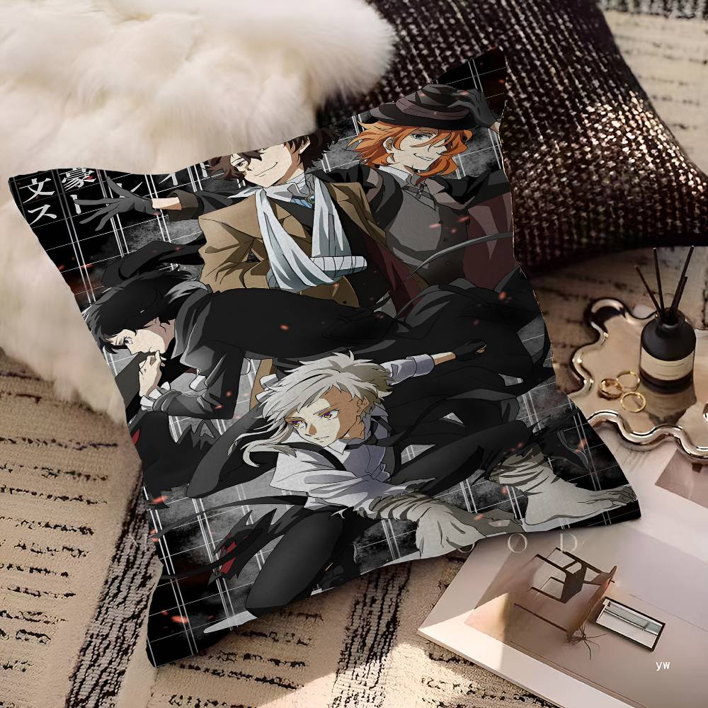 Anime Bungo Stray Dogs pillow cover sofa cushion cover home room decoration children gift