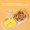 Pet Double Bowl Slow Feeder for Food & Water Feeding Chock Proof Dog Feeding Bowl Cats Water Food Feeder Treat Dishware