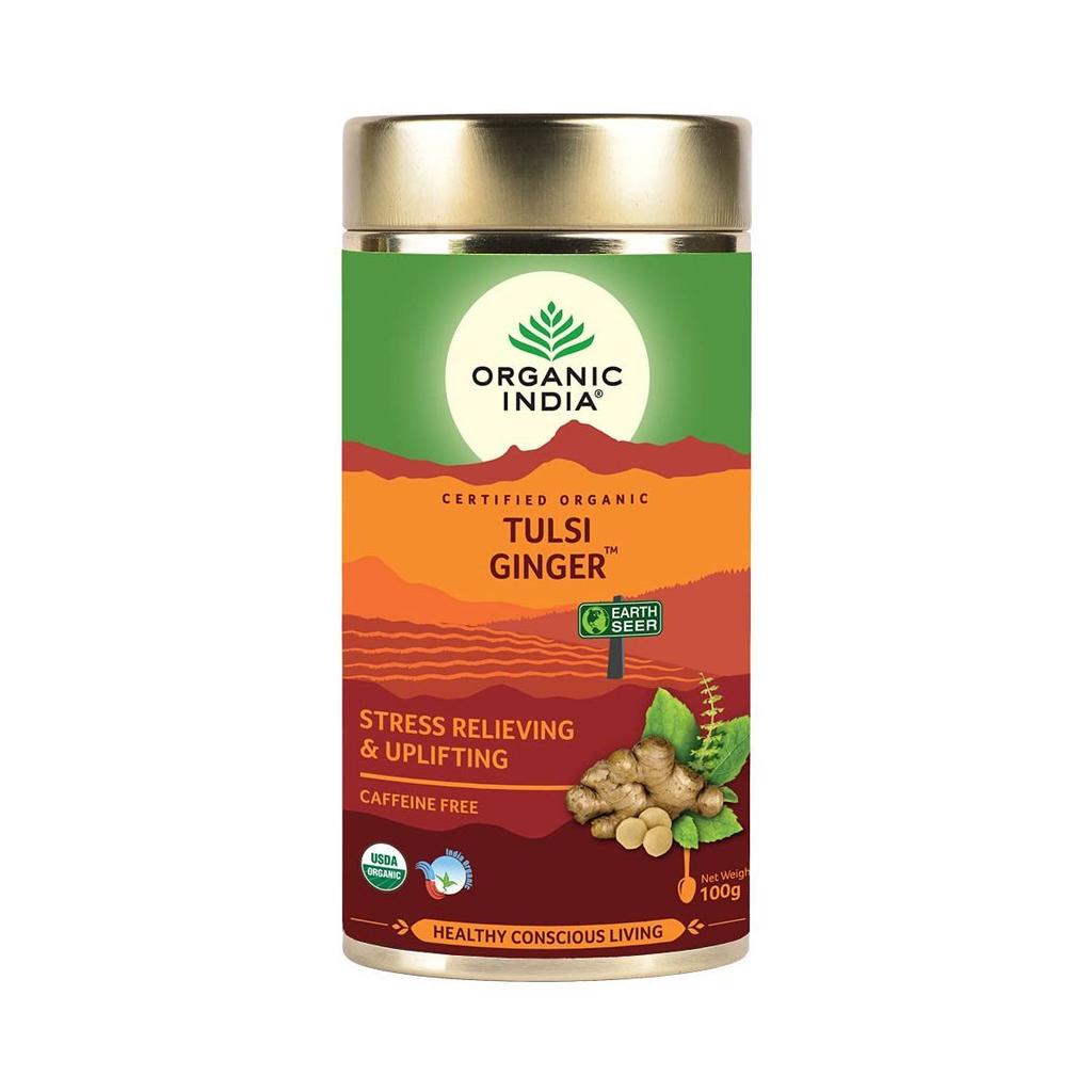 Tulsi and Ginger Tea (100 G), Tulsi Ginger, Organic India