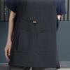 Wind Resistant Loose Apron Polyester BBQ Apron Work Clothes Kitchen Apron  Restaurant