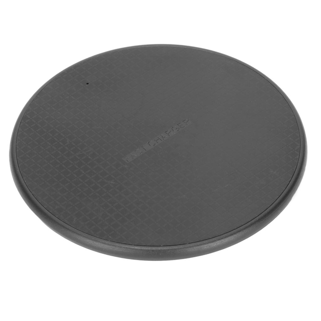 Wireless Charger Fast 5W Power Charging Portable Compact Plastic 5V 2A Input 5V 1A Output Cordless Phone Charger Black