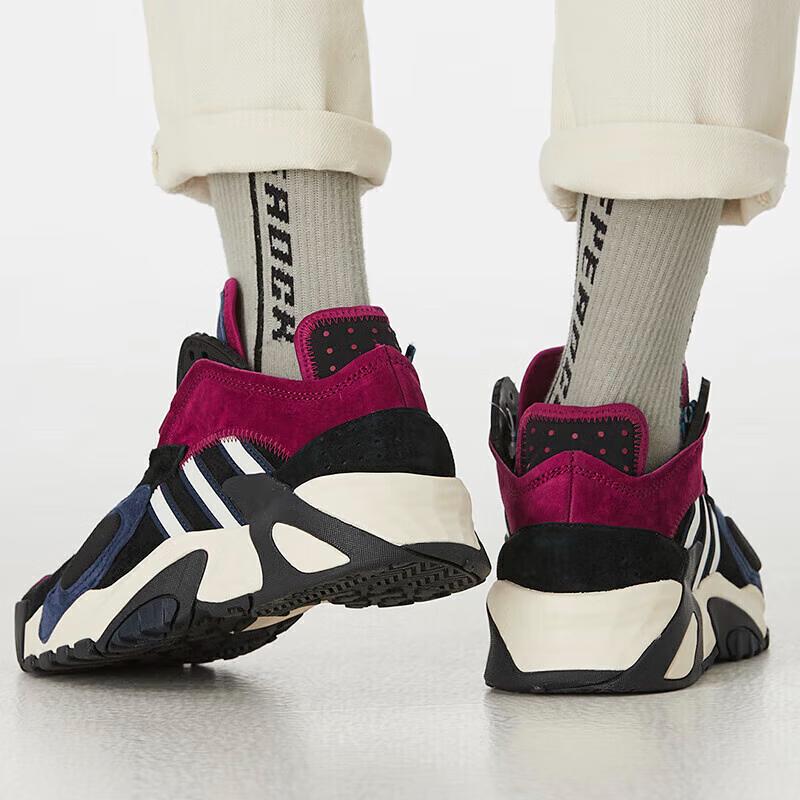 adidas Originals Streetball J Comfortable Abrasion Resistant Low Top Children's Basketball Shoes Black Purple FV5148