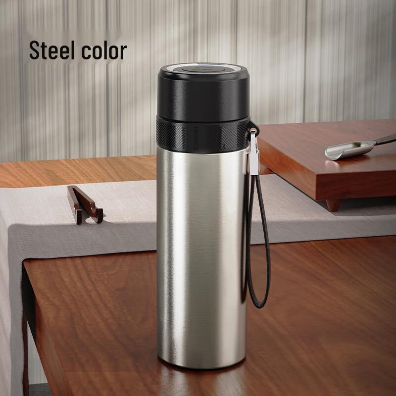 Shuixi One-Hand Open Stainless Steel Insulated Tea & Water Bottle