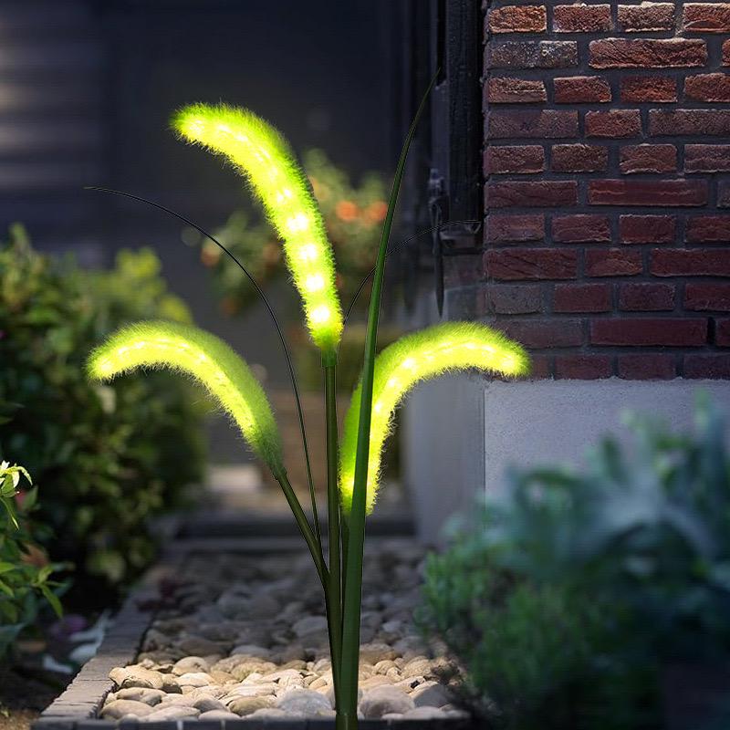 Outdoor Color-Changing LED Jellyfish Garden Lights with Solar Fiber Optics