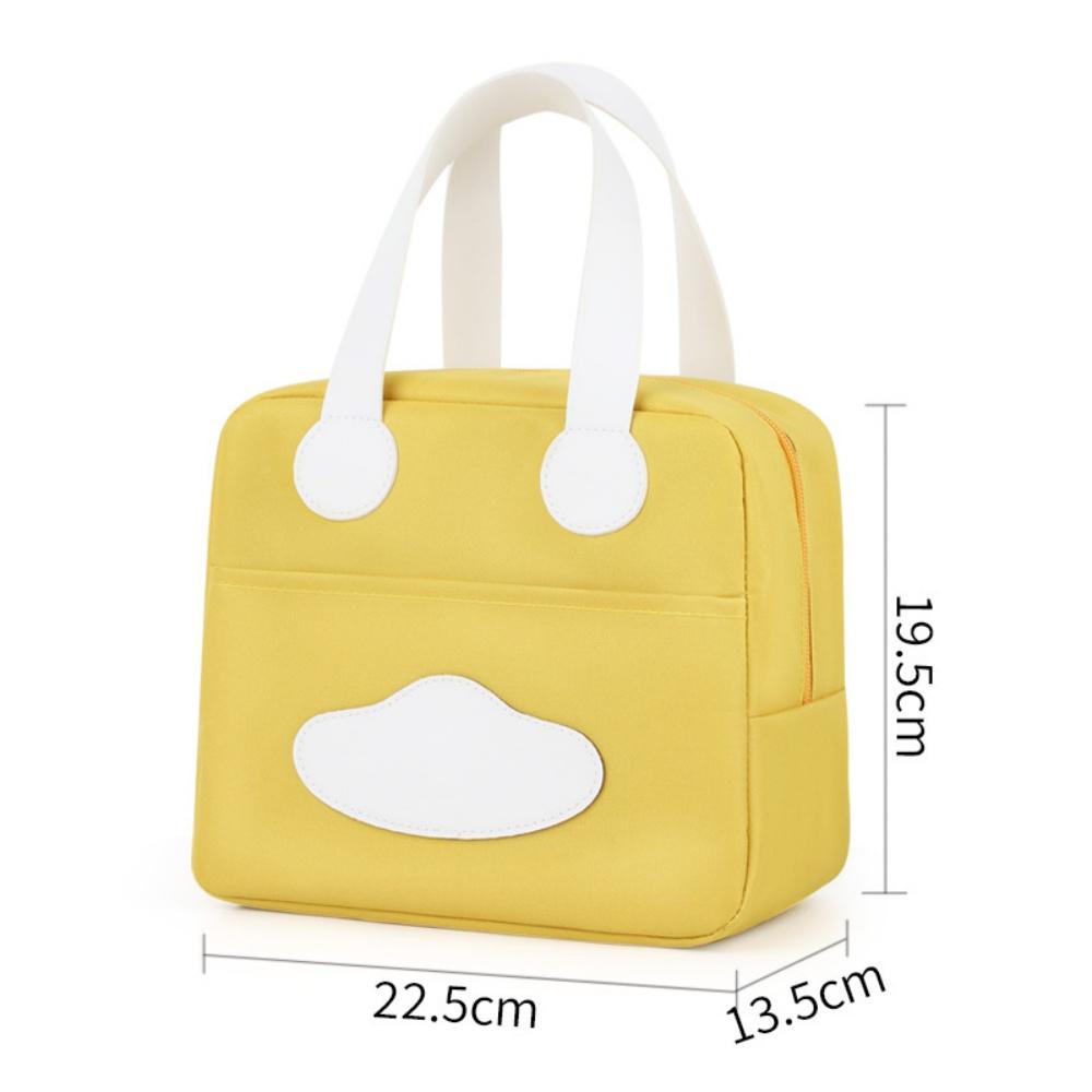 Insulated Lunch Box Large Capacity Bento Pouch Portable Handbag Modern Student Lunch Bag For Picnic Students Travel