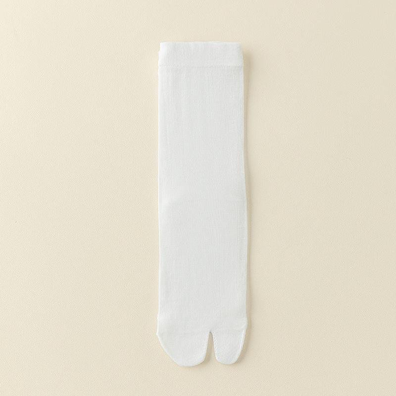 Silk-silk Two-toed Summer Children's Lightweight Sports Odor-resistant Breathable Stack Socks with Separate Toes, Ankle-length Socks for The Feet.