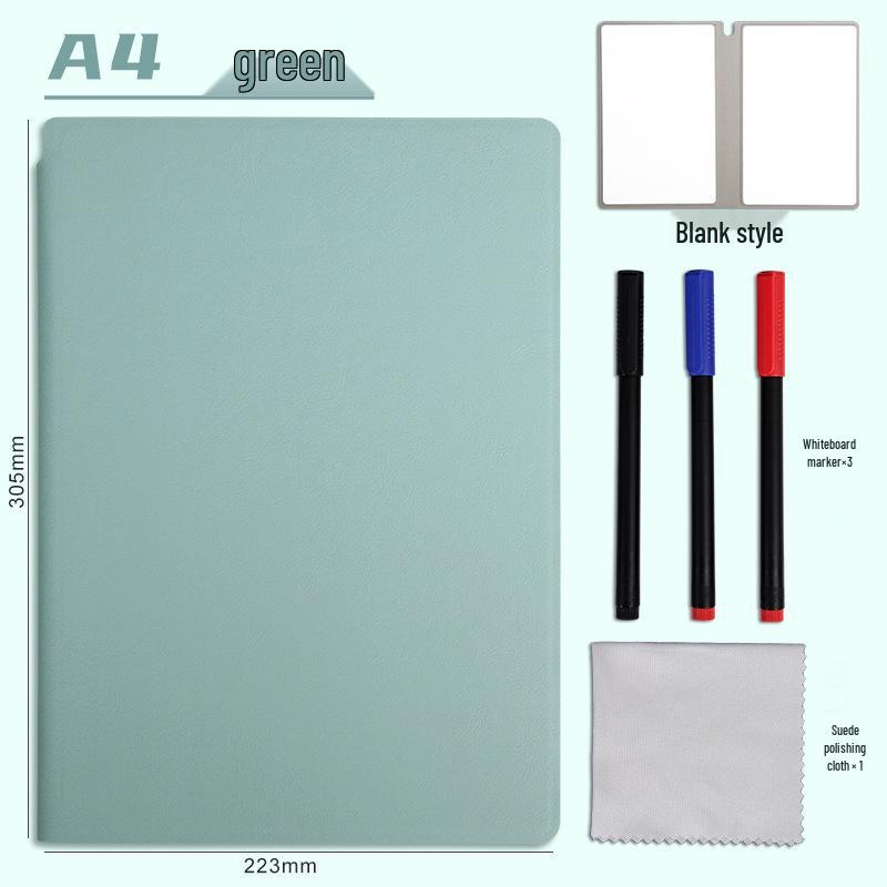 A4 Erasable Whiteboard Notebook: Portable A5 Writing & Memo Board for Learning and Drafting