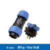 SP21 12-Pin Waterproof IP67 Aviation Plug Rear Nut Solder Connector
