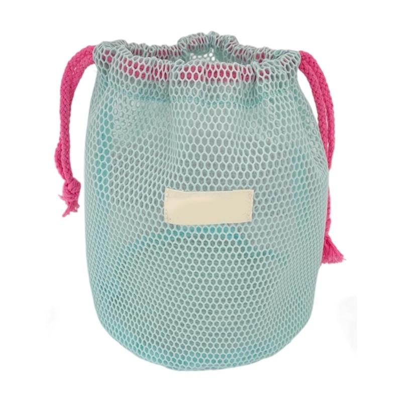 

Fashionable Mesh Travel Toiletry Bag with Quick Closure Practical Polyester Cosmetic Pouch for Daily Commute and Outdoor Use синій
