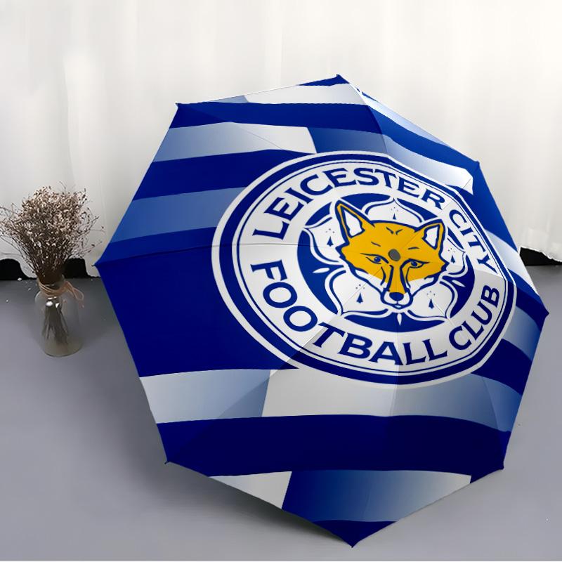 1pc Leicester City FC Umbrella, Sun Protection, And UV Shielding. It Has Eight Sturdy Ribs for Outdoor Use And Perfect As a Holiday Gift